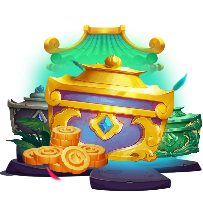 Panda Tempel Relieken